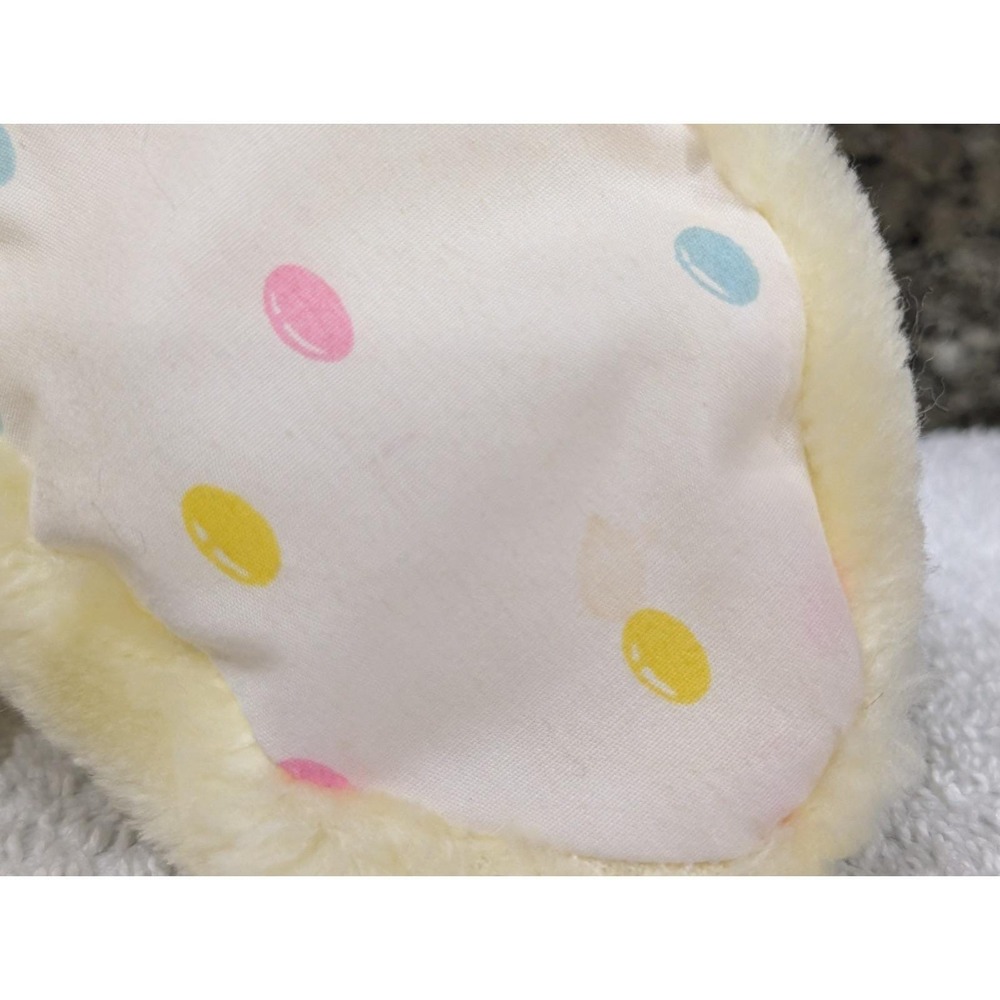 Vintage 1984 Mattel Emotions Yellow Bunny Rabbit Rubber Face Jelly Beans Plush - Picture 3 of 14